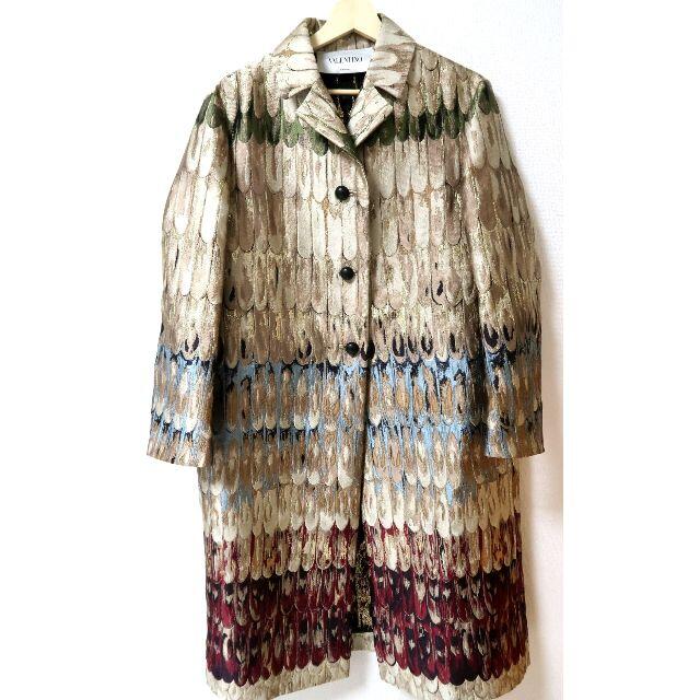 定価40万円超 超美品 バレンチノ シルク コート 44 ジャケット 定価40万円超 超美品 バレンチノ シルク コート 44 ジャケット