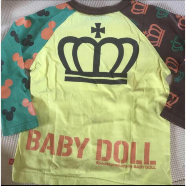 BABYDOLL(ベビードール)のBABY DOLL×ミッキー  キッズ/ベビー/マタニティのキッズ服女の子用(90cm~)(Tシャツ/カットソー)の商品写真