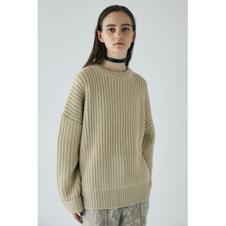 マウジー(moussy)のMOUSSY　DROP SHOULDER LOOSE KNIT　最終値下げ！(ニット/セーター)