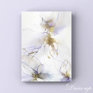 SALE!アルコールインクアート《elegantflower purple》(アート/写真)