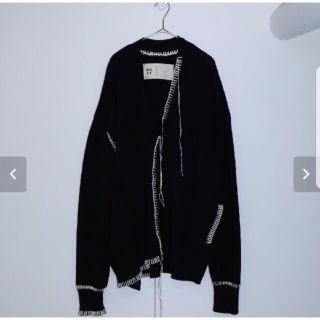 サンシー(SUNSEA)の1/23まで　"ouat" black office cardigan(カーディガン)