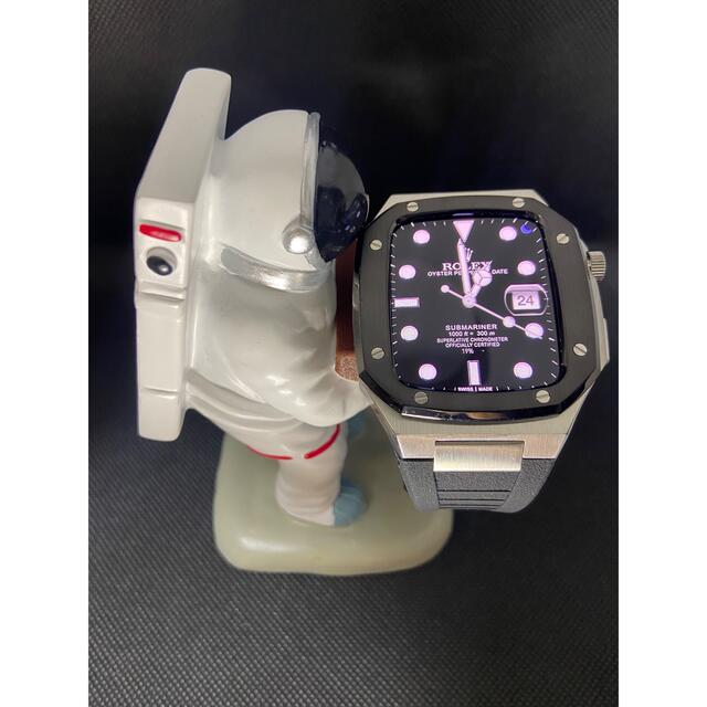 Apple Watch - アップルウォッチ 45mm専用 高級ケース ラバーベルト