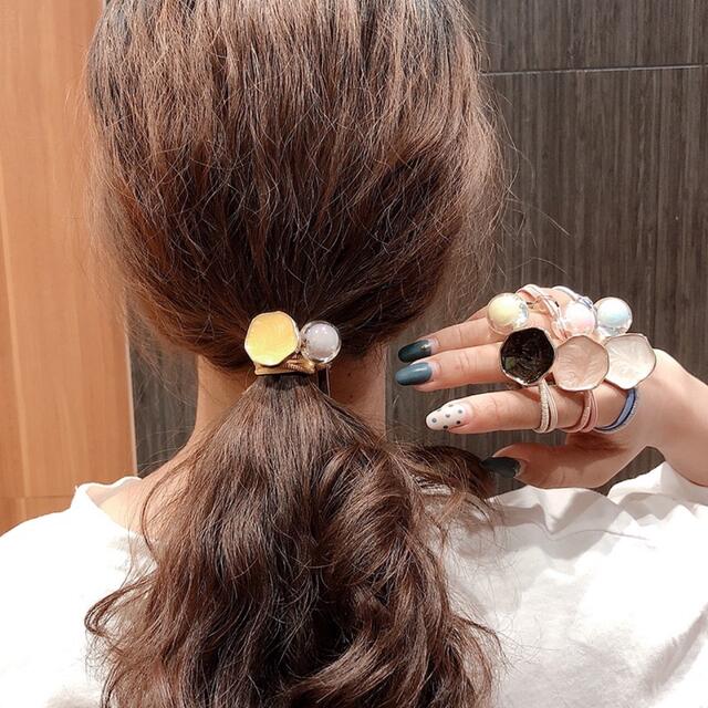 ヘアアクセサリー　シュシュ　15点セット　ヘアアレンジ ヘアゴム　 レディースのヘアアクセサリー(ヘアゴム/シュシュ)の商品写真