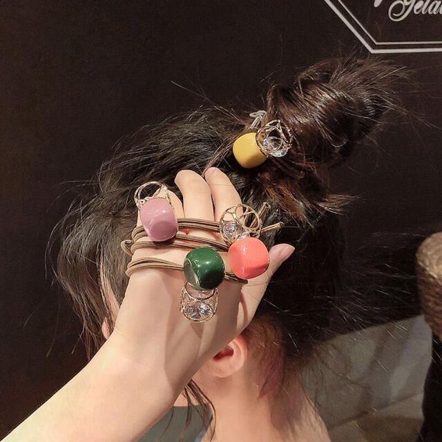 ヘアアクセサリー　シュシュ　15点セット　ヘアアレンジ ヘアゴム　 レディースのヘアアクセサリー(ヘアゴム/シュシュ)の商品写真