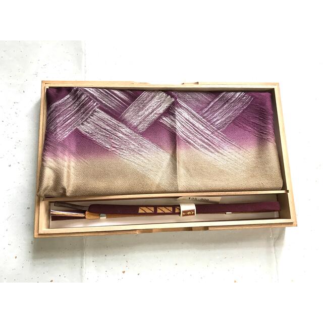 ○新品○帯揚げ帯締めセット 紫/茶色系 - 和装小物