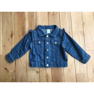 エイチアンドエム(H&M)の新品 H&M Gジャン デニムジャケット 女の子 フリル 80センチ ベビー(ジャケット/コート)