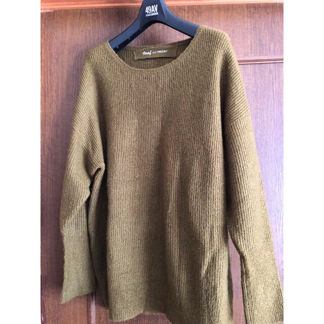 OSMOSIS OSMOSISオズモーシス2wayセーター(used品)オリーブ色の通販 by ????Nami ★OSMOSIS(オズモーシス) 重ね着風 ドッキング カットソー 355