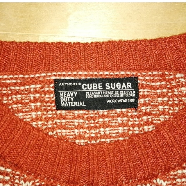 CUBE SUGAR(キューブシュガー)の未使用　CUBE  SUGAR セーター　オーバーサイズシルエット メンズのトップス(ニット/セーター)の商品写真