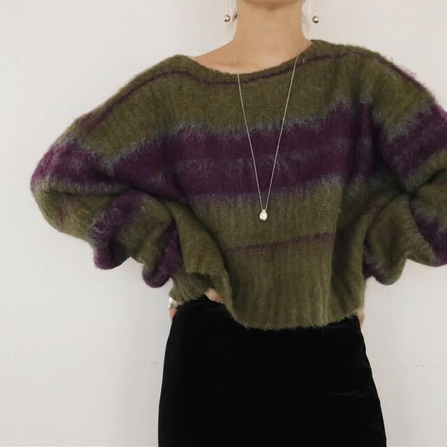 aere♡mohair boarder knit 驚きの価格 valcora.ch