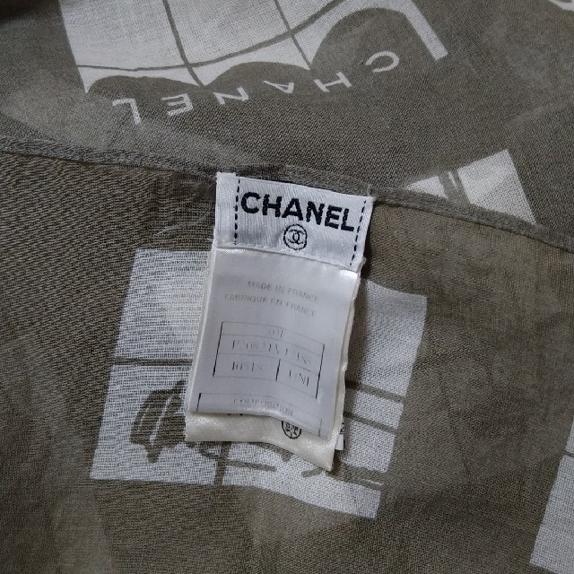CHANEL(シャネル)の最終　CHANEL　大判コットンストール　スカーフ レディースのファッション小物(ストール/パシュミナ)の商品写真