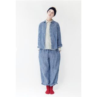 ネストローブ(nest Robe)のmilkoi様ネストローブnest Robeリネン先染めストライプシャツ(シャツ/ブラウス(長袖/七分))