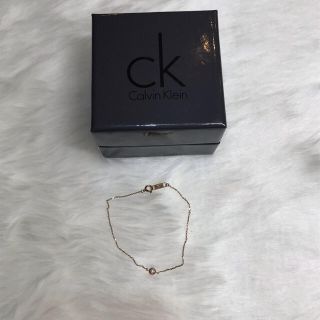 カルバンクライン(Calvin Klein)のRR077 カルバンクライン　K10 ブレスレット　ダイヤ入り　0.8g(ブレスレット/バングル)