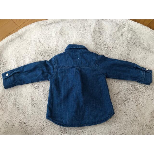 Lee(リー)の最終値下げ！Lee デニムシャツ　80 キッズ/ベビー/マタニティのベビー服(~85cm)(シャツ/カットソー)の商品写真