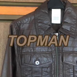 トップマン(TOPMAN)の希少　TOPMAN 本革レザー　XS (レザージャケット)