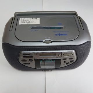 メール便送料無料05 ○CASIO CDラジカセ○CD-G500○ 液晶テレビ付き