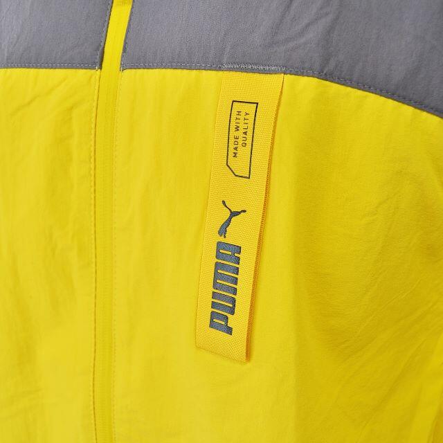 PUMA(プーマ)の【PUMA】 美品 プーマ グレー/イエロー 軽量ジャケット 上着 サイズL メンズのジャケット/アウター(ブルゾン)の商品写真