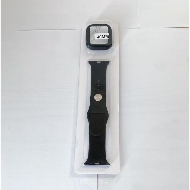Apple Watch - Apple Watch シリコンバンド + ケース セット 40mm用 ブラックの通販 by えりな's  shop｜アップルウォッチならラクマ