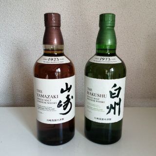 サントリー(サントリー)の【希少2本セット】 山崎　白州　サントリー　700ml　 シングルモルトウイスキ(ウイスキー)