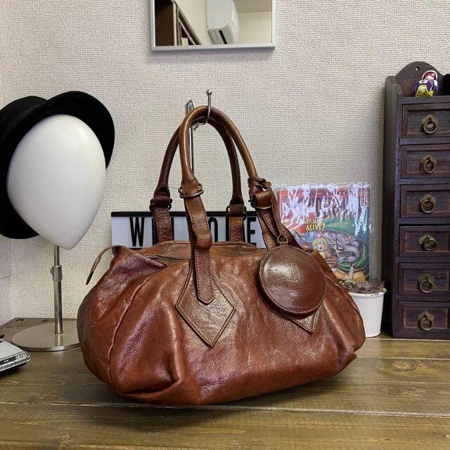 好き必見！　Vivienne Westwood ボストン ブラウン 雰囲気◎bttfラクマ店