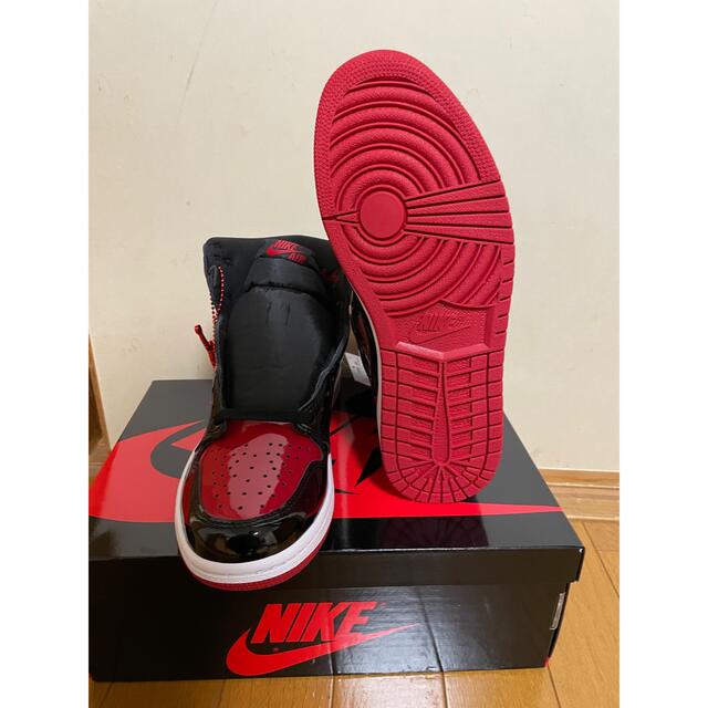 NIKE(ナイキ)のair Jordan 1 patent bred 26.5cm 国内正規品 メンズの靴/シューズ(スニーカー)の商品写真