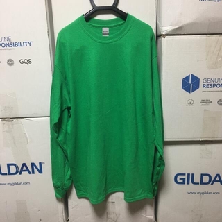 ギルタン(GILDAN)のGILDANギルダン★ロンT長袖無地Tシャツ★アイリッシュグリーン★XLサイズ(Tシャツ/カットソー(七分/長袖))