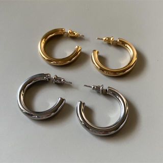 ユナイテッドアローズ(UNITED ARROWS)のHoop stud silver pierce No.726(ピアス)