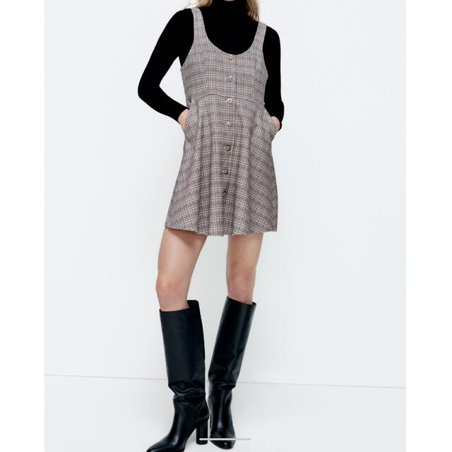 ZARA(ザラ)のザラ　ジャンパースカート レディースのスカート(ミニスカート)の商品写真