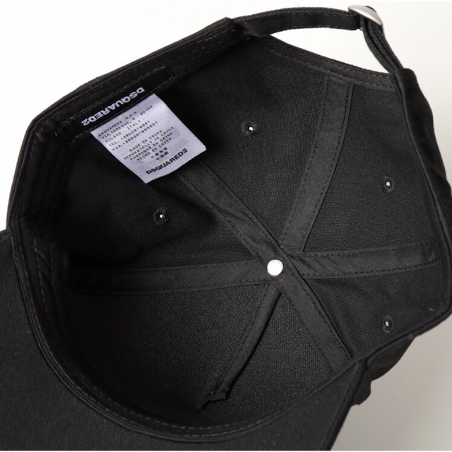 DSQUARED2(ディースクエアード)の新品未使用 D SQUARED2 ICON キャップ 帽子 BLACK 黒 メンズの帽子(キャップ)の商品写真