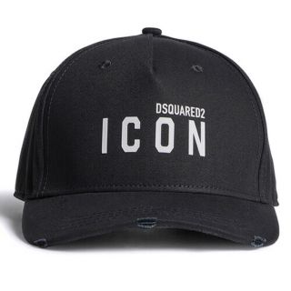 ディースクエアード(DSQUARED2)の新品未使用 D SQUARED2 ICON キャップ 帽子 BLACK 黒(キャップ)