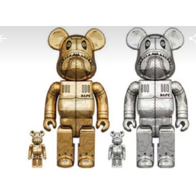 BE@RBRICK SORAYAMA × BAPE(R) CAMO SHARK エンタメ/ホビーのフィギュア(その他)の商品写真