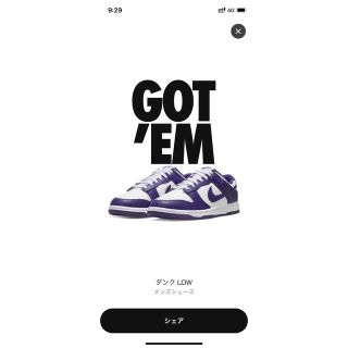 ナイキ(NIKE)のNike Dunk Low  Championship Court Purple(スニーカー)