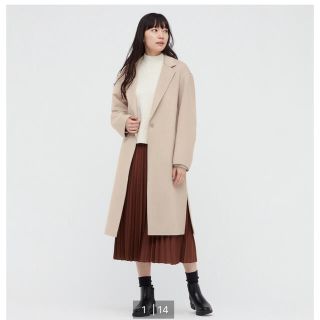 UNIQLO ユニクロ ダブルフェイスチェスターロングコート