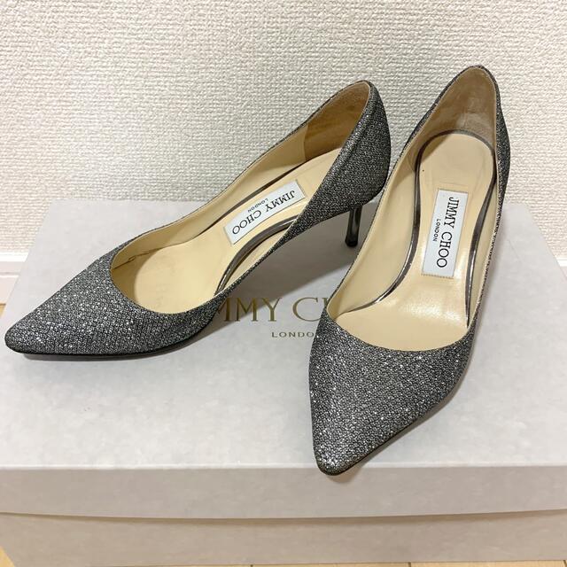 JIMMY CHOO(ジミーチュウ)のJIMMY CHOO ジミーチュウ グリッター パンプス 36 レディースの靴/シューズ(ハイヒール/パンプス)の商品写真