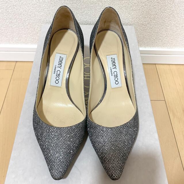 JIMMY CHOO(ジミーチュウ)のJIMMY CHOO ジミーチュウ グリッター パンプス 36 レディースの靴/シューズ(ハイヒール/パンプス)の商品写真