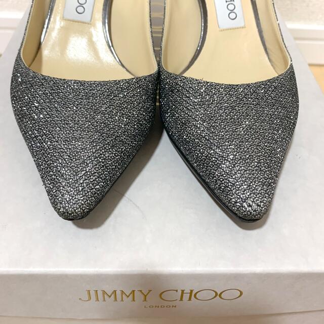 JIMMY CHOO(ジミーチュウ)のJIMMY CHOO ジミーチュウ グリッター パンプス 36 レディースの靴/シューズ(ハイヒール/パンプス)の商品写真