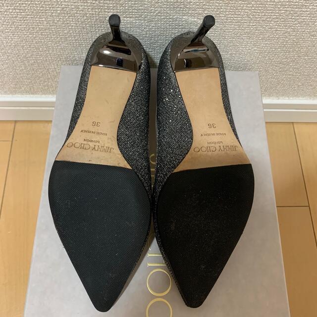 JIMMY CHOO(ジミーチュウ)のJIMMY CHOO ジミーチュウ グリッター パンプス 36 レディースの靴/シューズ(ハイヒール/パンプス)の商品写真