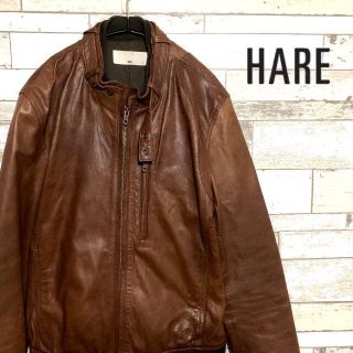 HARE - HARE ハレ 羊革 レザージャケット ラムレザーの通販 by 値段