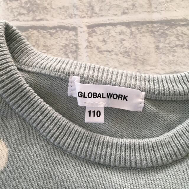 GLOBAL WORK(グローバルワーク)のグローバルワーク　ドット　ニット　110 キッズ/ベビー/マタニティのキッズ服女の子用(90cm~)(ニット)の商品写真