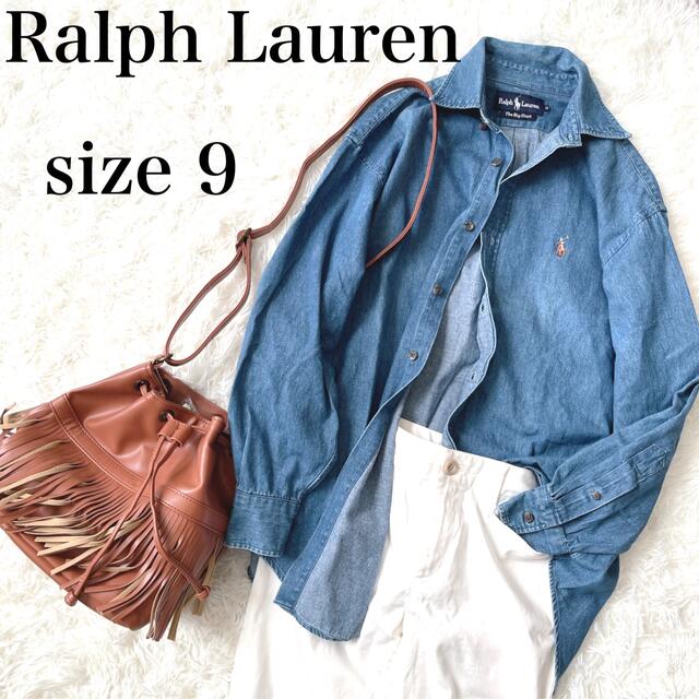 Ralph Lauren(ラルフローレン)の【Ralph Lauren】The Big Shirt  デニムシャツ　9号 レディースのトップス(シャツ/ブラウス(長袖/七分))の商品写真