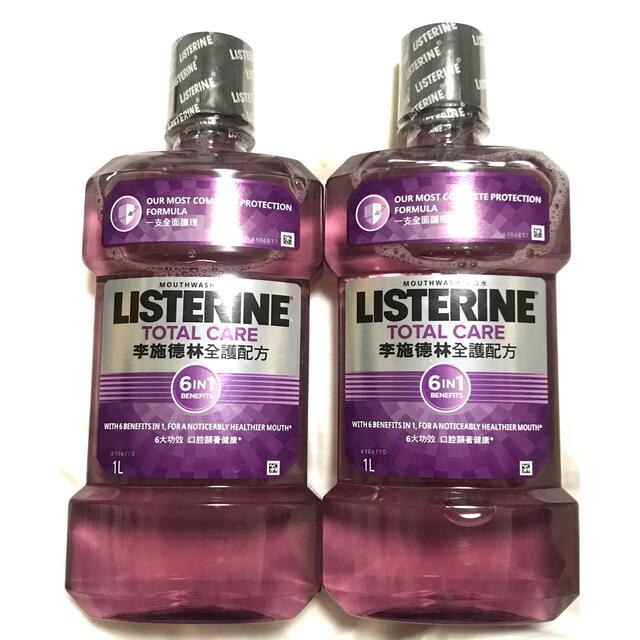 LISTERINE(リステリン)の日本未発売　フッ素配合　リステリン トータルケア No.6 1000mL×2 コスメ/美容のオーラルケア(マウスウォッシュ/スプレー)の商品写真