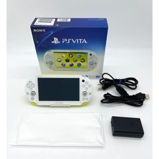 プレイステーションヴィータ(PlayStation Vita)のPlayStation Vita  ライムグリーン/ホワイト 　2000ZA13(家庭用ゲーム機本体)