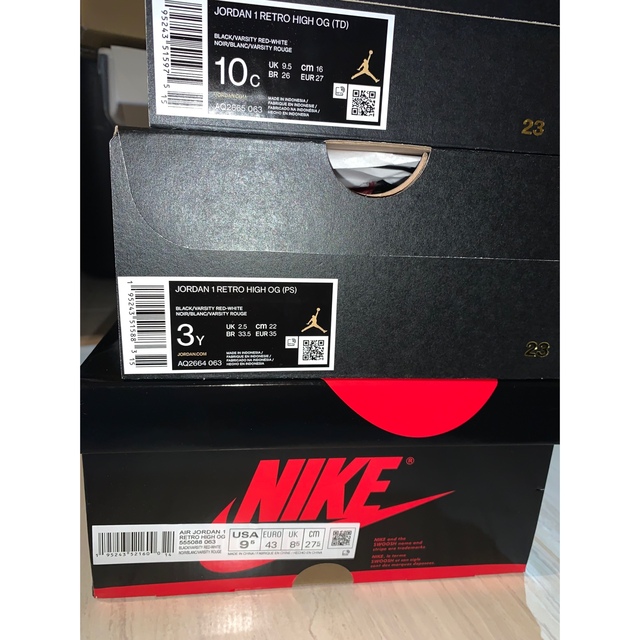 Nike Air Jordan 1 High OG Patent Bred 3足
