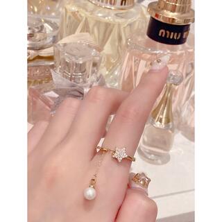 POMME d'amour star pearl charm ring(リング(指輪))