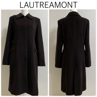 ロートレアモン(LAUTREAMONT)の【格安】LAUTREAMONTカシミヤ混ロングコート　ダークブラウン　サイズ3(ロングコート)