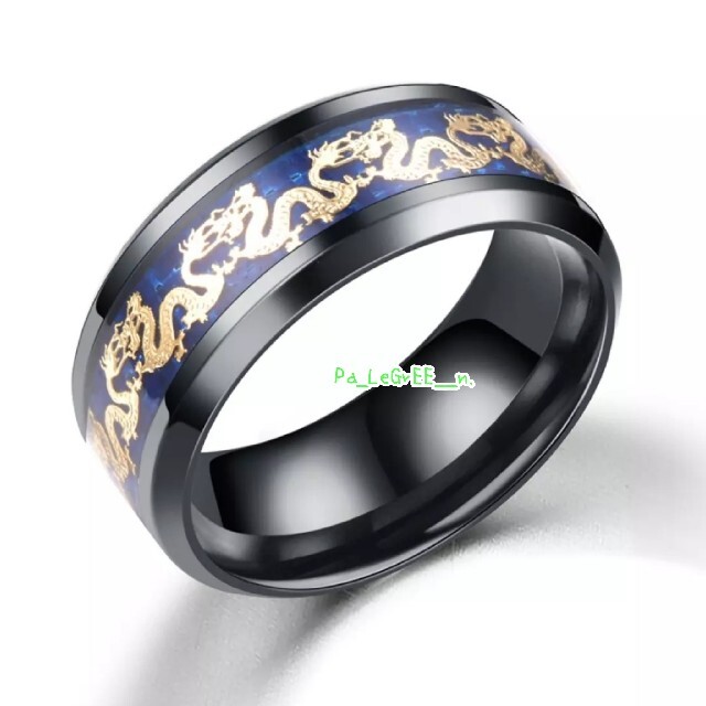 指輪♪メンズ　黄金　龍　昇竜　ロック　幸運　ヒップホップ　ストリート　B系 メンズのアクセサリー(リング(指輪))の商品写真