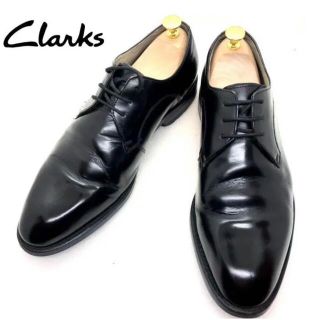 クラークス(Clarks)のクラークス Swinley レースアップ レザーシューズ プレーントゥ ブラック(ドレス/ビジネス)