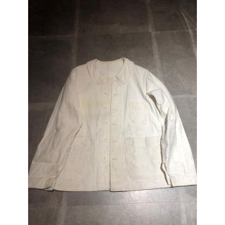 French vintage   White work jacket  (カバーオール)