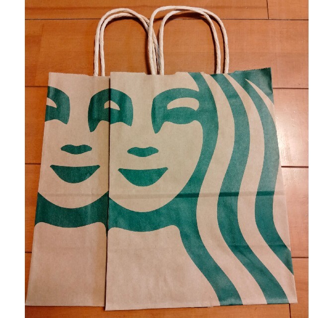 Starbucks Coffee(スターバックスコーヒー)のスタバ　ショッパー　大4枚　　小2枚　大きいサイズ　紙袋　ショップ袋 レディースのバッグ(ショップ袋)の商品写真