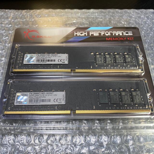 PCデスクトップ用メモリ g.skill ddr4-2400 8GB×2