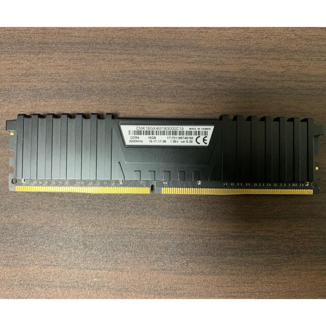 訳あり動作品 Corsair DDR4 メモリ 16GB 1枚 1